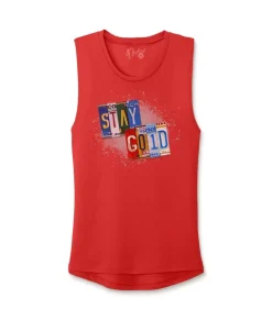 Women'S Ridiculously Soft Festival Graphic Muscle Tank | Stay Gold
