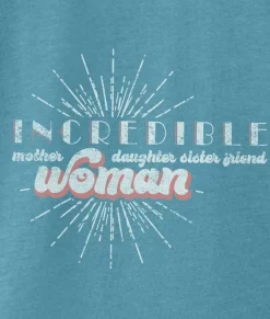 Women'S Ridiculously Soft Flowy Rolled Cuffs Graphic Muscle Tee | Incredible Woman