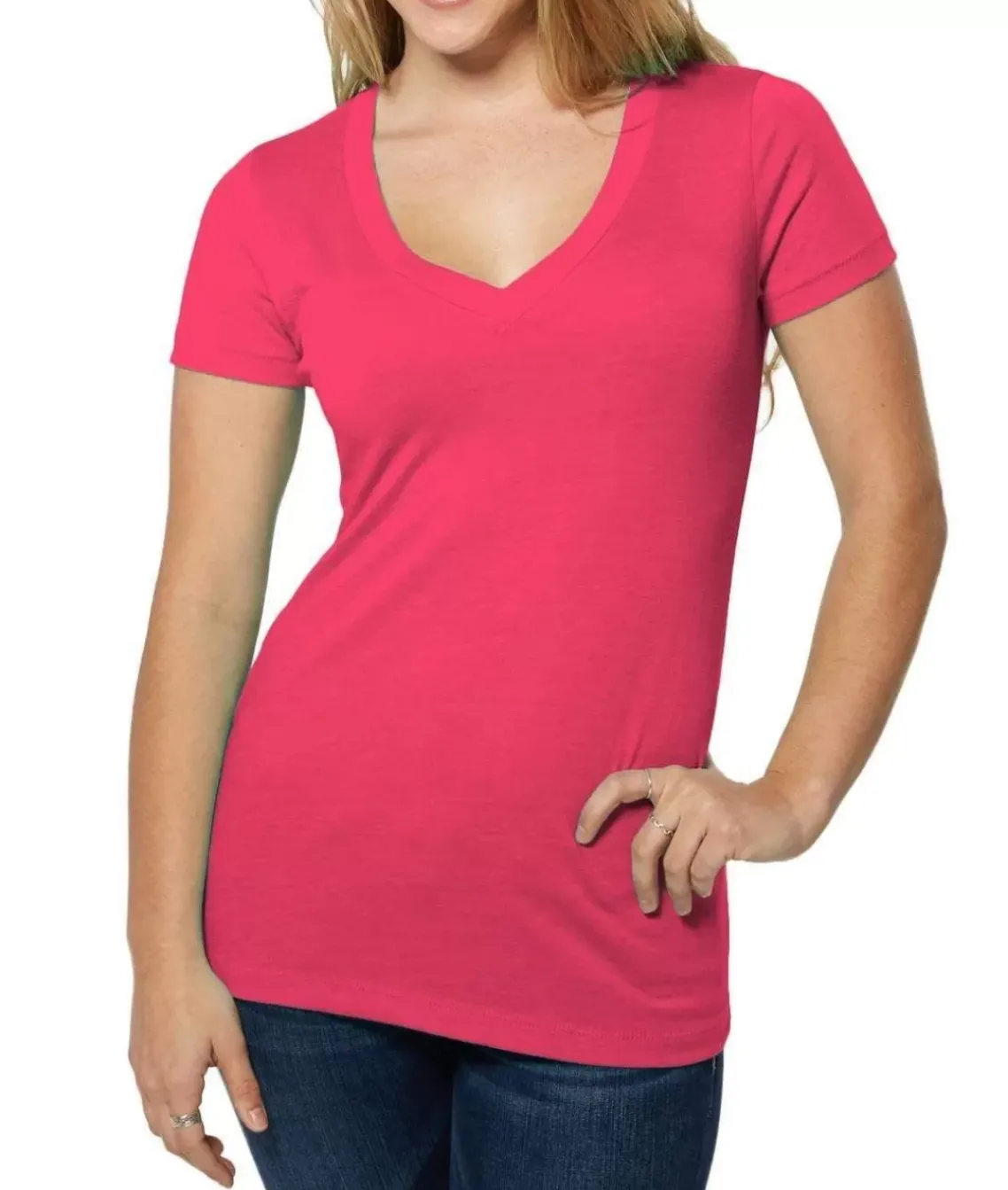 Women'S Ridiculously Soft Lightweight V-Neck T-Shirt