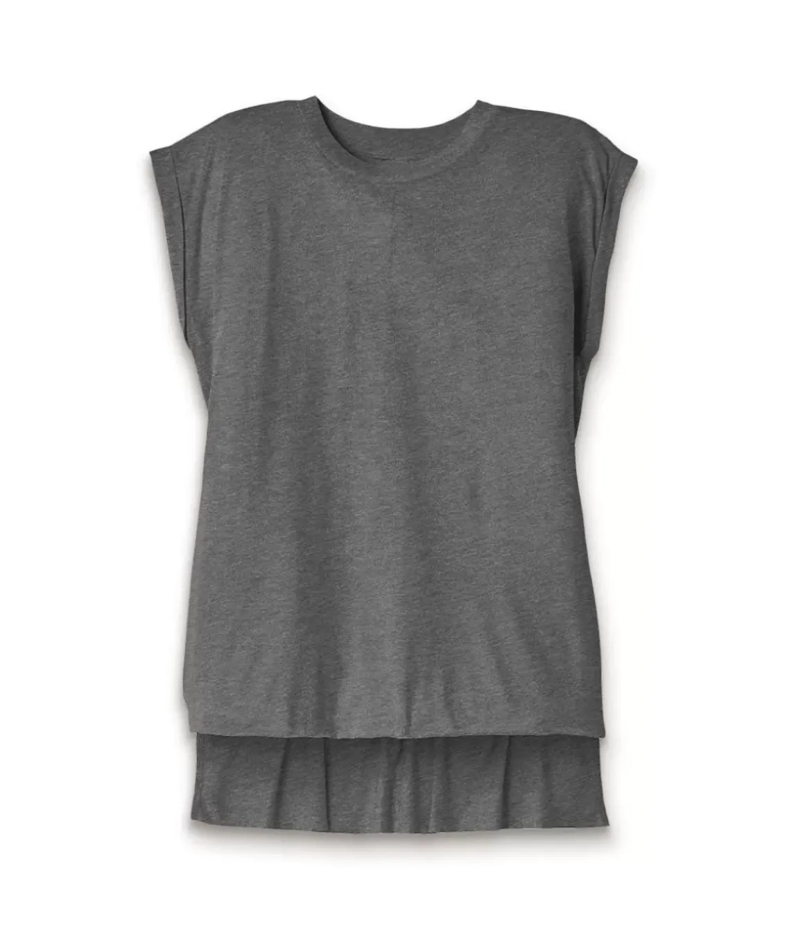 Women'S Ridiculously Soft Flowy Rolled Cuffs Muscle Tee