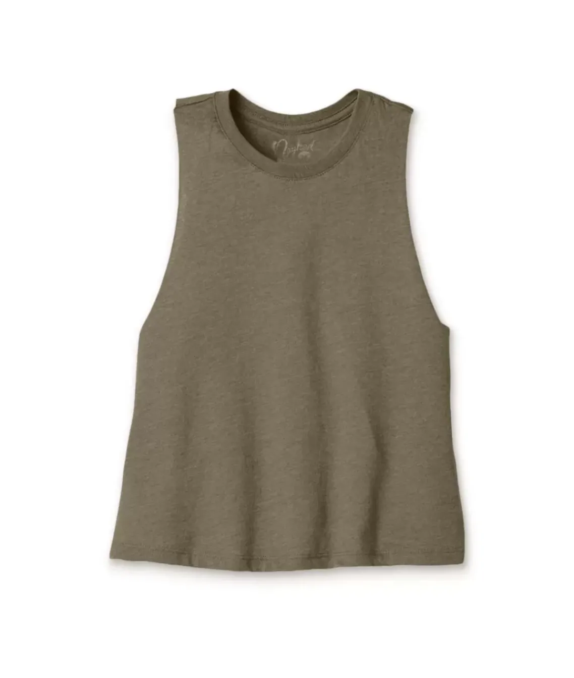 Women'S Ridiculously Soft Cropped Racerback Muscle Tank