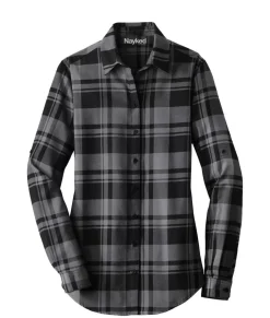 Women'S Ridiculously Soft Plaid Flannel Tunic Shirt