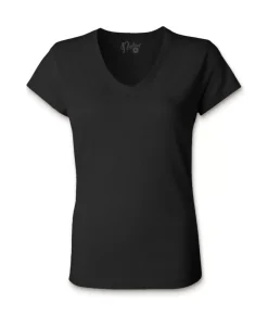 Women'S Ridiculously Soft 100% Cotton Fitted V-Neck T-Shirt