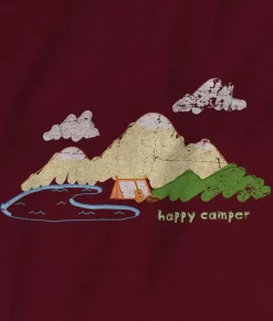 Women'S Ridiculously Soft 100% Cotton Graphic Tee | Happy Camper