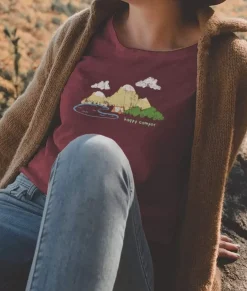 Women'S Ridiculously Soft 100% Cotton Graphic Tee | Happy Camper