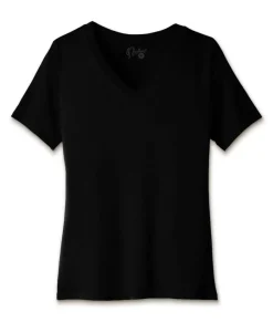 Women'S Ridiculously Soft Relaxed Fit 100% Cotton V-Neck T-Shirt