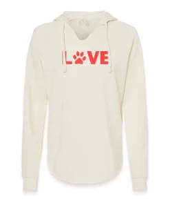 Women'S Ridiculously Soft Wave Wash Valentine'S Day Graphic Hoodie | Love My Pet