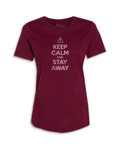 Women'S Ridiculously Soft 100% Cotton Graphic Tee | Keep Calm And Stay Away