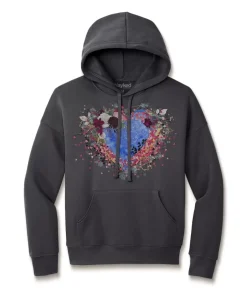 Women'S Ridiculously Soft Oversized Graphic Fleece Hoodie | Heart Art