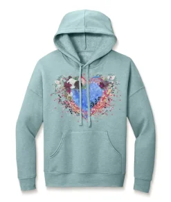 Women'S Ridiculously Soft Oversized Graphic Fleece Hoodie | Heart Art