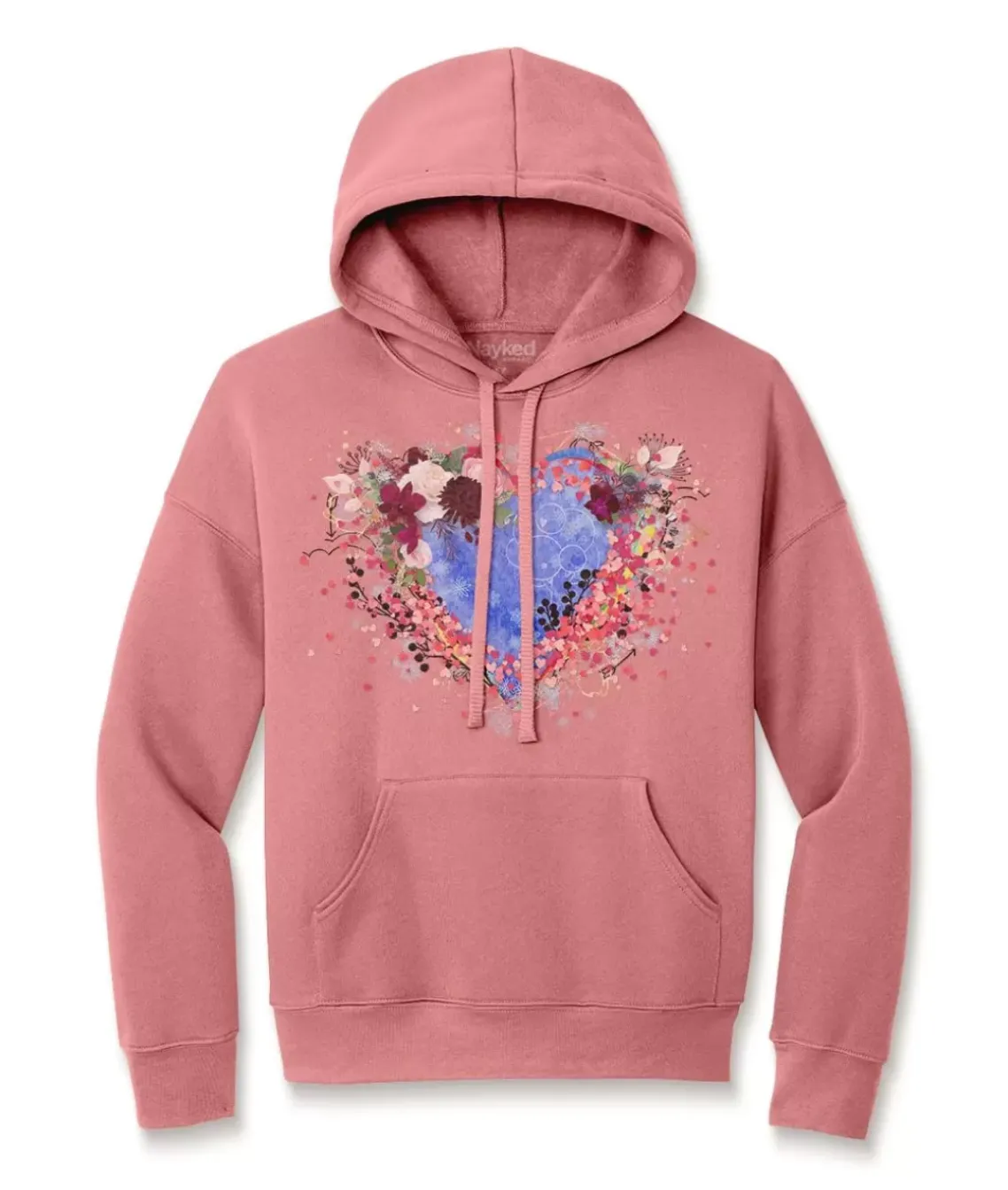 Women'S Ridiculously Soft Oversized Graphic Fleece Hoodie | Heart Art