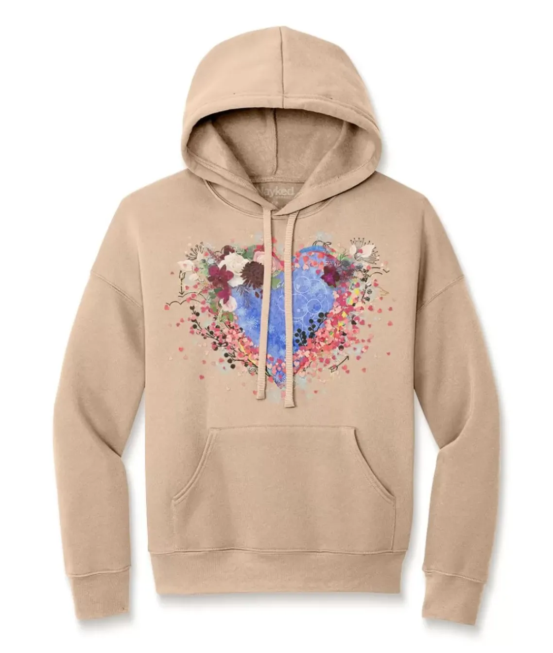 Women'S Ridiculously Soft Oversized Graphic Fleece Hoodie | Heart Art