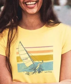 Women'S Ridiculously Soft Midweight Graphic Tee | Let'S Coast