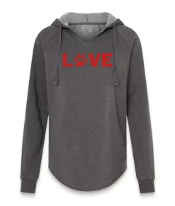 Women'S Ridiculously Soft Wave Wash Valentine'S Day Graphic Hoodie | Love My Pet