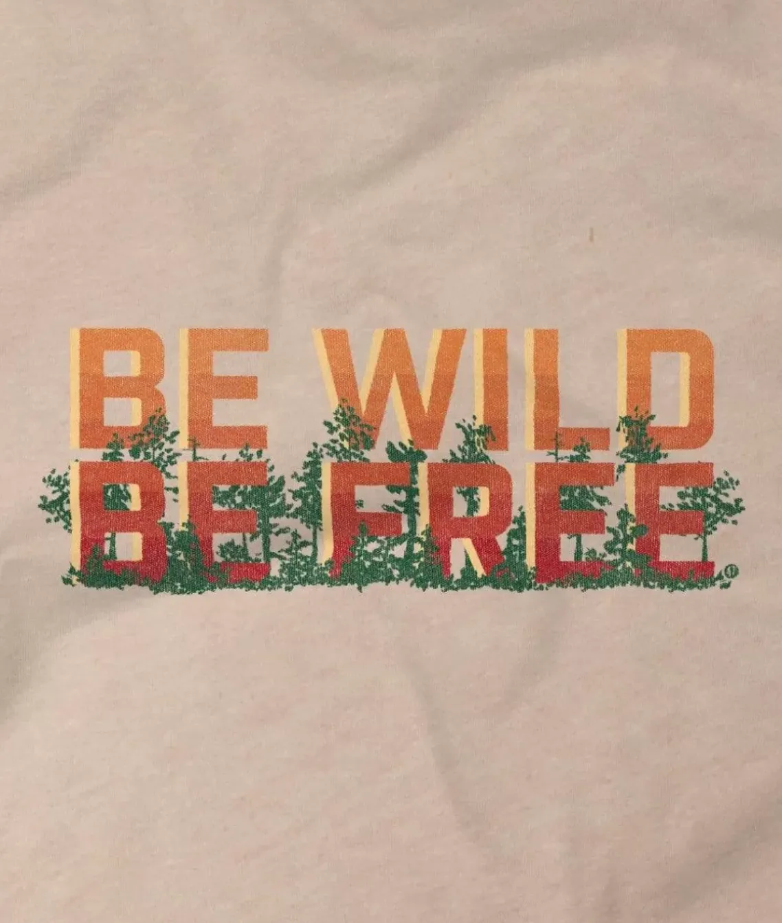 Women'S Ridiculously Soft Midweight Graphic Tee | Be Wild, Be Free