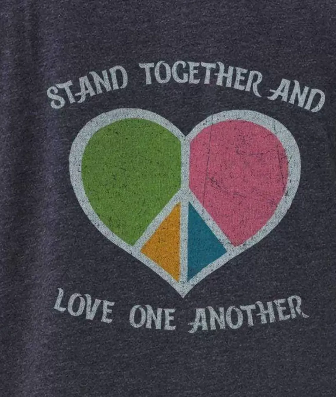Women'S Ridiculously Soft Oversized Graphic Tee | Stand Together And Love One Another