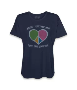 Women'S Ridiculously Soft Oversized Graphic Tee | Stand Together And Love One Another