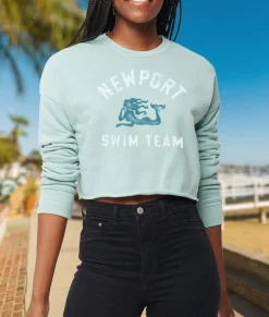 Women'S Ridiculously Soft Graphic Cropped Sweatshirt | Newport