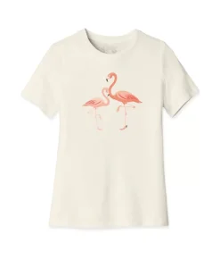 Women'S Ridiculously Soft Lightweight Graphic Tee | Pink Flamingos