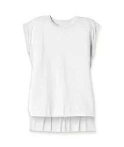 Women'S Ridiculously Soft Flowy Rolled Cuffs Muscle Tee