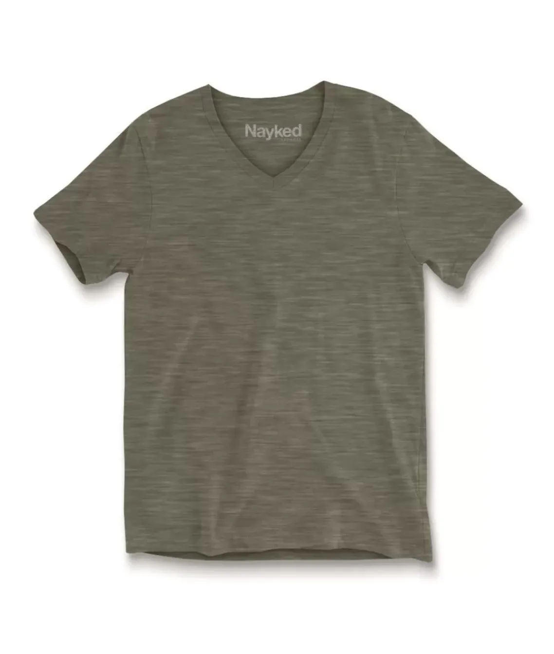 Women'S Short Sleeve Slub Jersey V-Neck T-Shirt