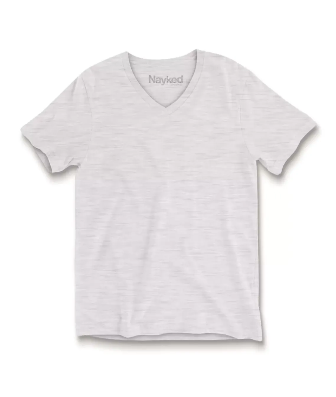 Women'S Short Sleeve Slub Jersey V-Neck T-Shirt