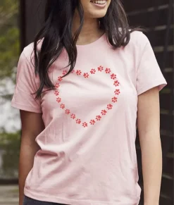 Women'S Soft Go-To Graphic T-Shirt | Trailing Paws Heart