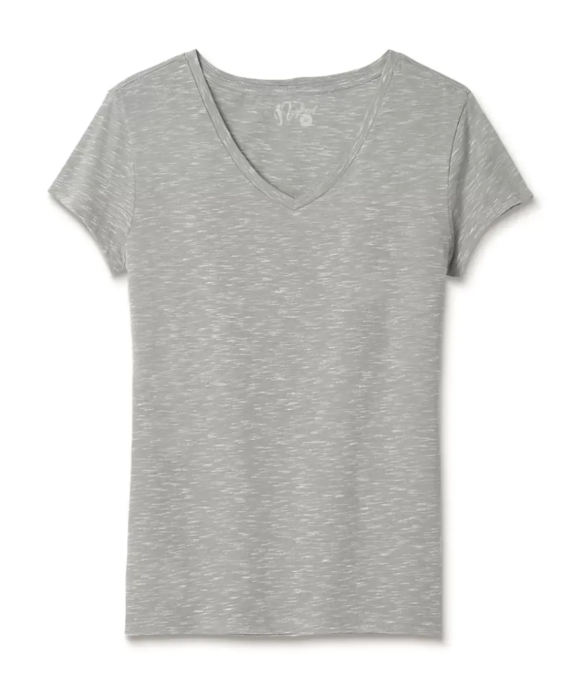 Women'S Soft Lightweight Marled V-Neck T-Shirt