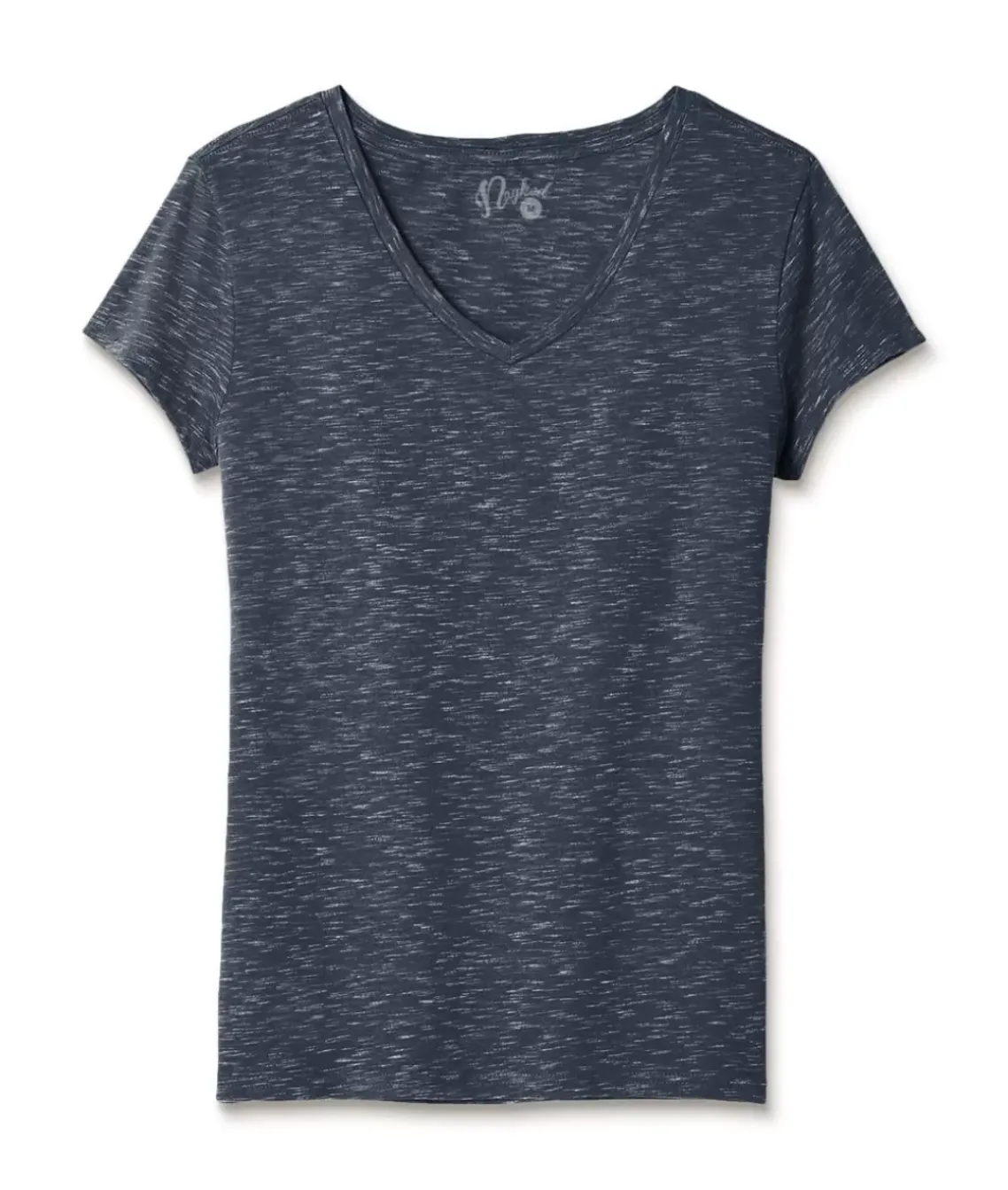 Women'S Soft Lightweight Marled V-Neck T-Shirt