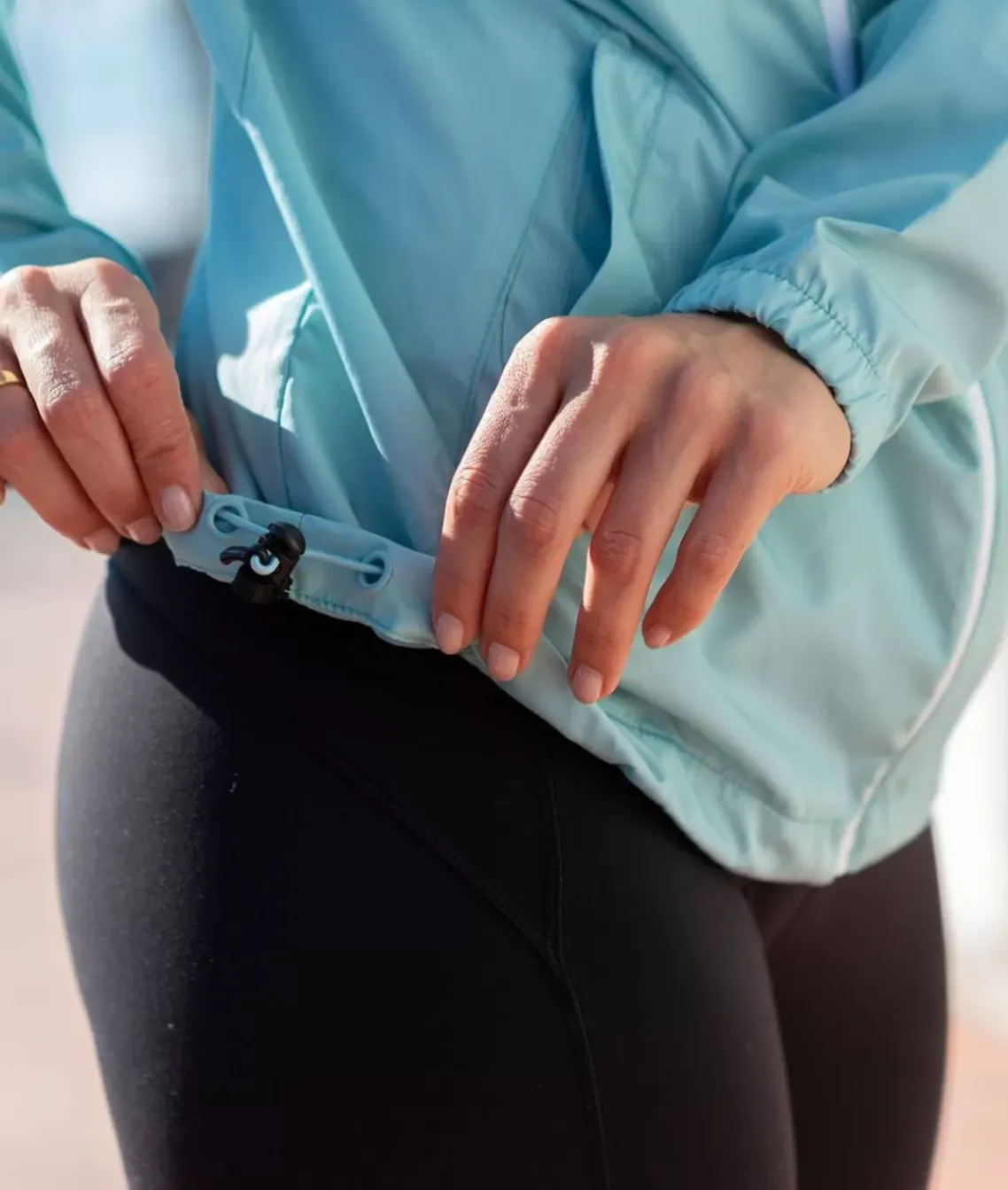 Women'S Soft Lightweight Oversized Full-Zip Windbreaker Jacket