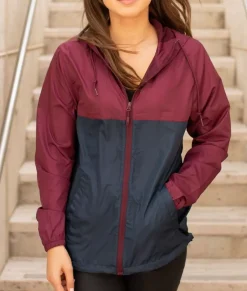 Women'S Soft Lightweight Oversized Full-Zip Windbreaker Jacket
