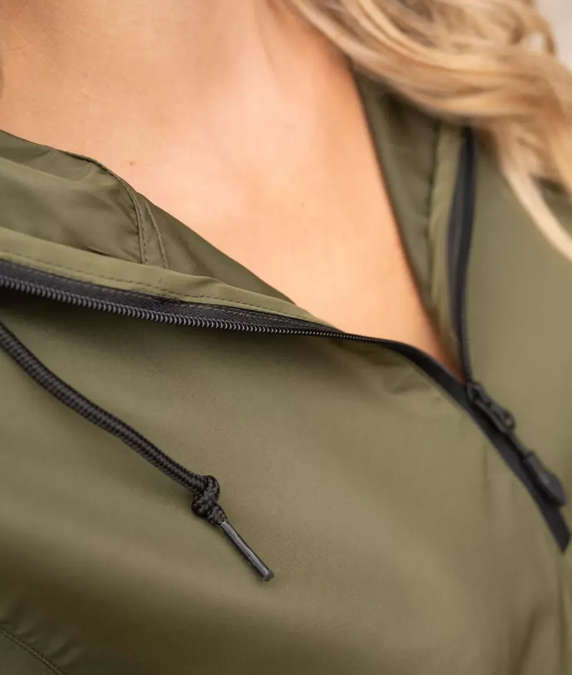 Women'S Soft Lightweight Oversized Half-Zip Pullover Windbreaker Anorak