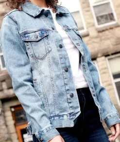 Women'S Soft Oversized Vintage Denim Jacket