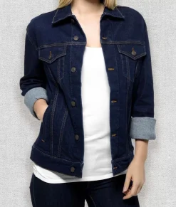 Women'S Soft Oversized Vintage Denim Jacket