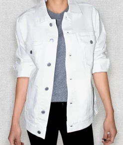 Women'S Soft Oversized Vintage Denim Jacket