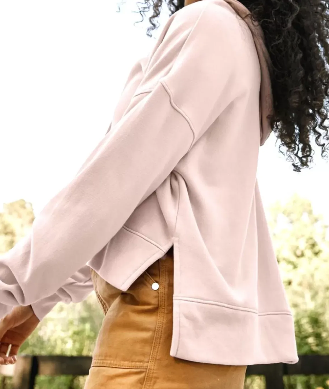 Women'S Soft Recycled Washed Terry Hoodie