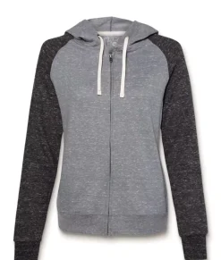 Women'S Soft Snow Heather French Terry Full-Zip Hoodie
