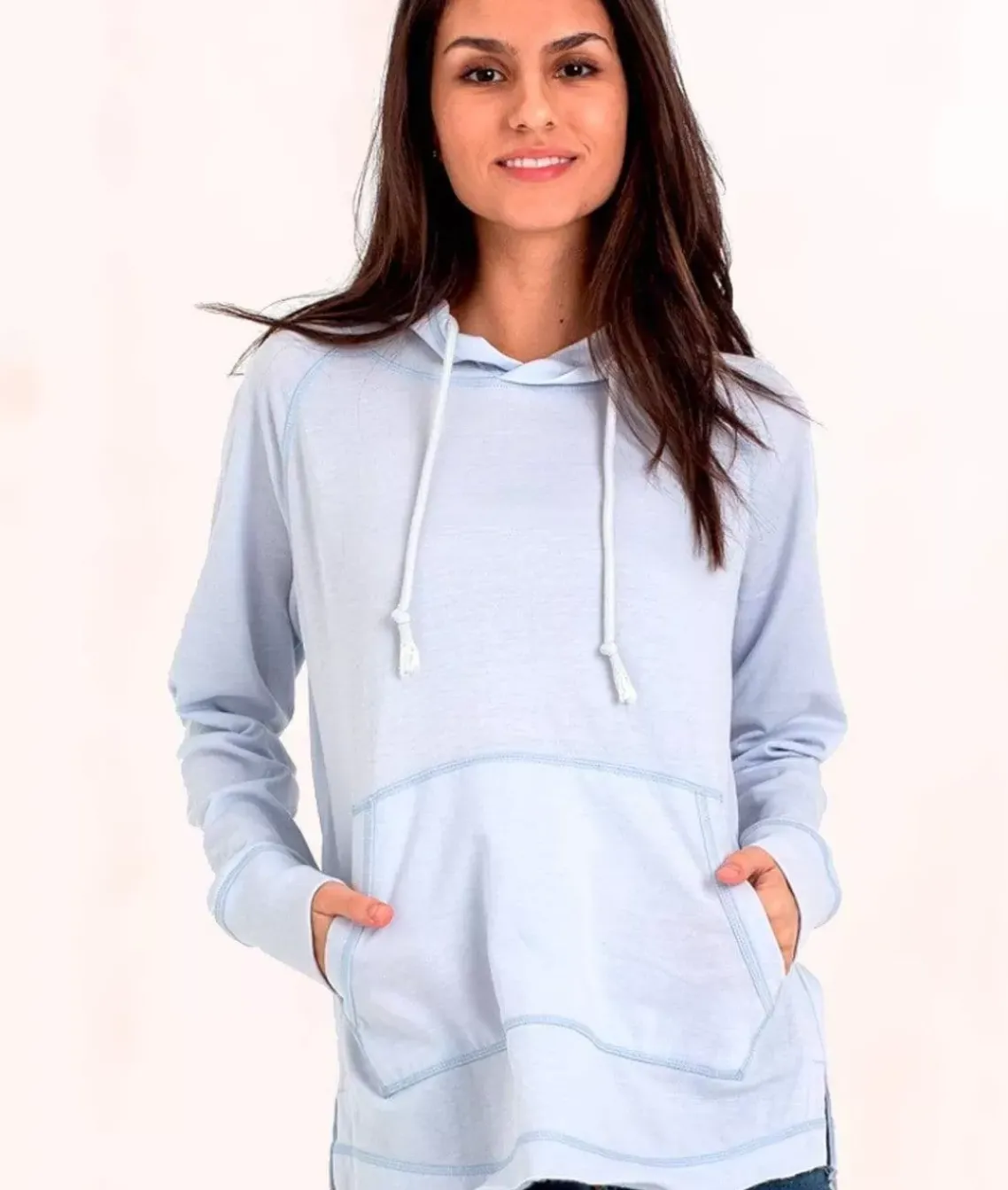 Women'S Soft Tunic Fleece Hoodie