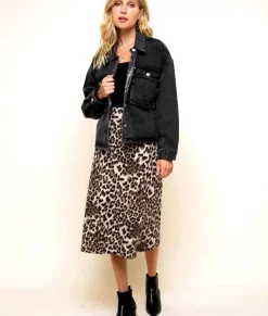 Women'S Vintage Washed Oversized Denim Jacket/Discontinued